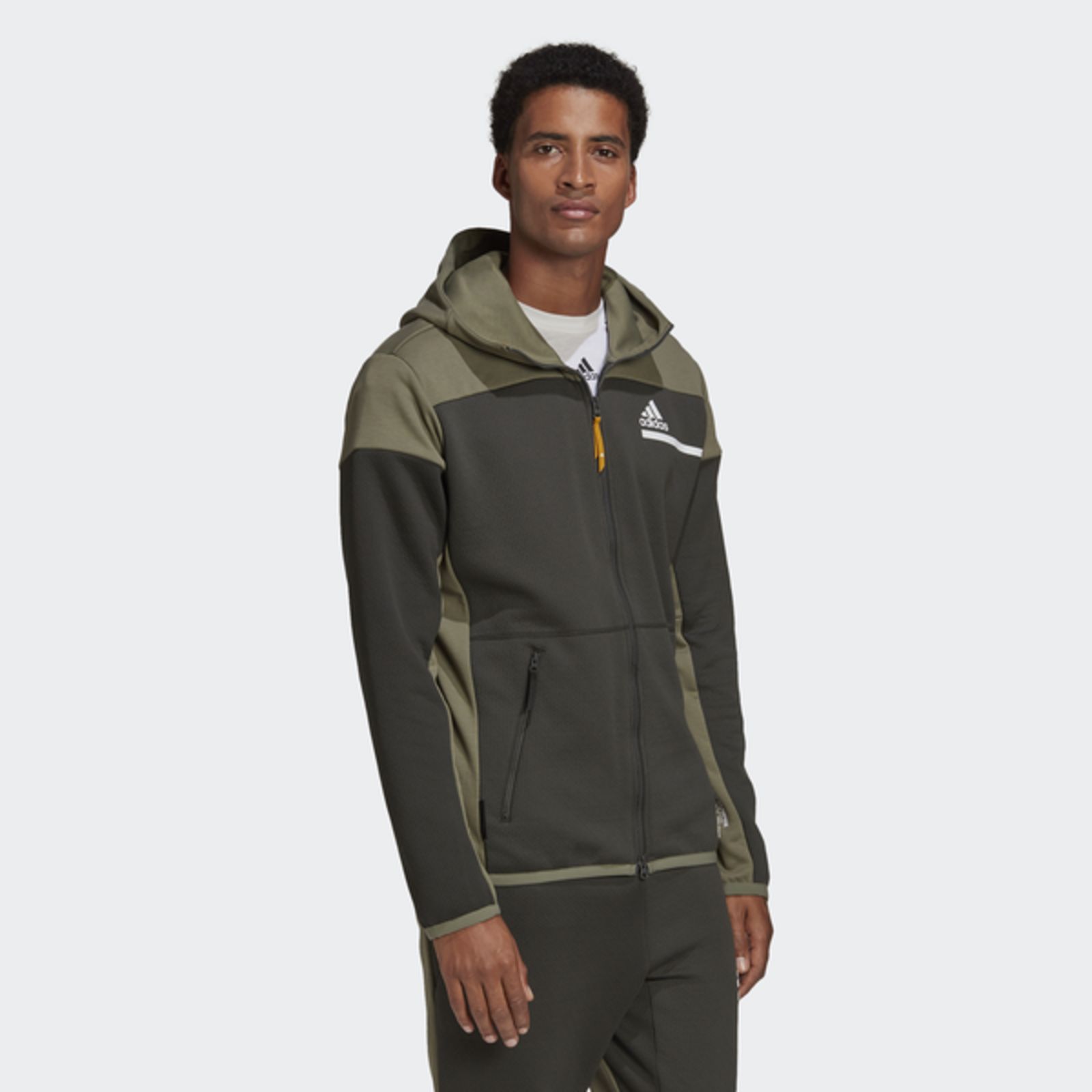 adidas Z.N.E. AEROREADY Sweatshirt met Rits Heren Groen | Bestel online »  Intersport.nl