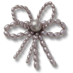 Crocs Egy&eacute;b Grey Pearl Beaded Bow unisex