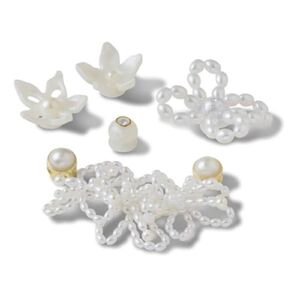 Crocs Egy&eacute;b White Pearl Beaded 5 Pack unisex