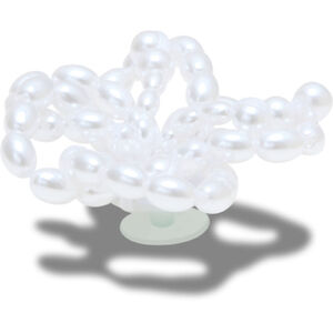 Crocs Egy&eacute;b White Pearl Beaded Floral unisex
