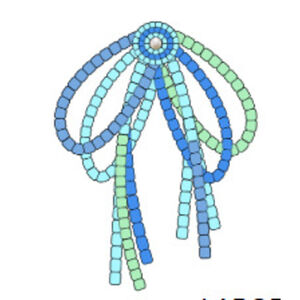 Crocs Egy&eacute;b Blue and Green Beaded Bow unisex