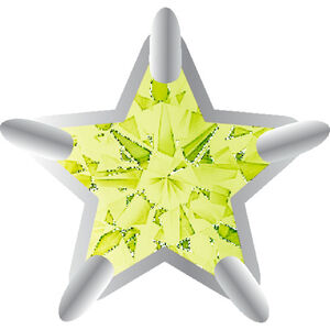 Crocs Egy&eacute;b Silver and Green SMT Gem Star unisex