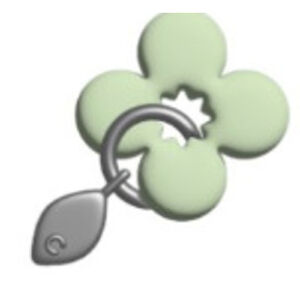 Crocs Egy&eacute;b Green Meta Flower Dangle unisex