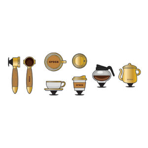 Crocs Egy&eacute;b 3D Coffee Set 5 Pack unisex