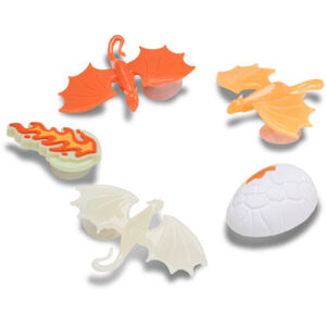 Crocs Egy&eacute;b Glow In The Dark Dragon 5 Pack unisex