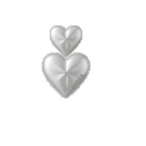 Crocs Egy&eacute;b Silver Double Heart unisex