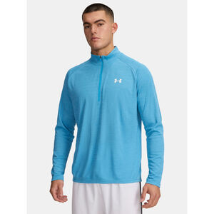 Under Armour Hosszú ujjú póló Férfi Under Armour UA Tech Textured 1/2 Zip-BLU póló férfi