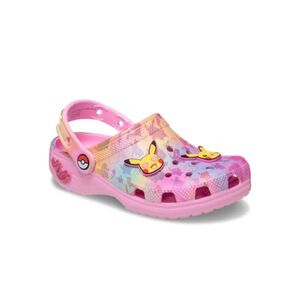 Crocs Papucs, szand&aacute;l Pikachu Pink Classic Clog K gyerek