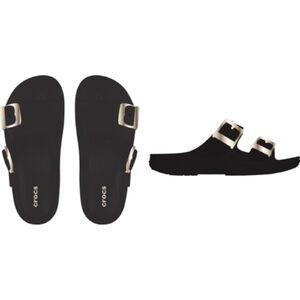 Crocs Papucs, szand&aacute;l Saturday Metallic Buckle Sandal W női