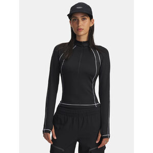 Under Armour Hosszú ujjú póló Nõi póló Under Armour UA ColdGear Textured 1/2 Zip-BLK női